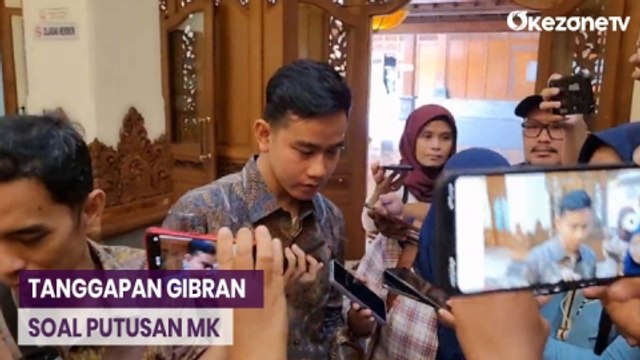 Gibran Rakabuming Raka Tanggapi Putusan MK soal Batas Usia Capres-Cawapres