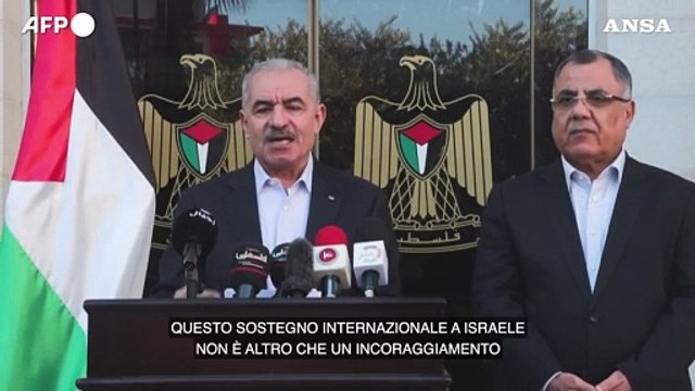 Il premier palestinese accusa Israele di genocidio a Gaza
