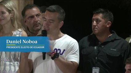 Daniel Noboa: "Mañana empieza a trabajar la esperanza"