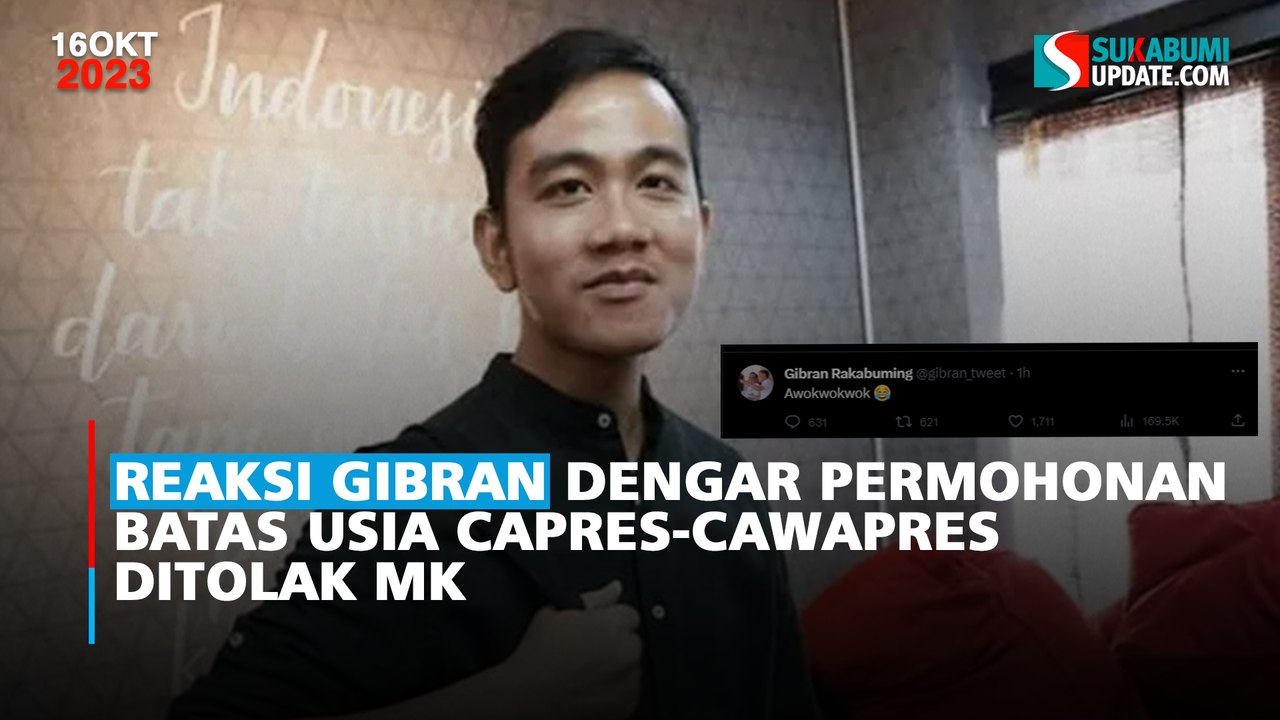 Reaksi Gibran Dengar Permohonan Batas Usia Capres-Cawapres Ditolak MK