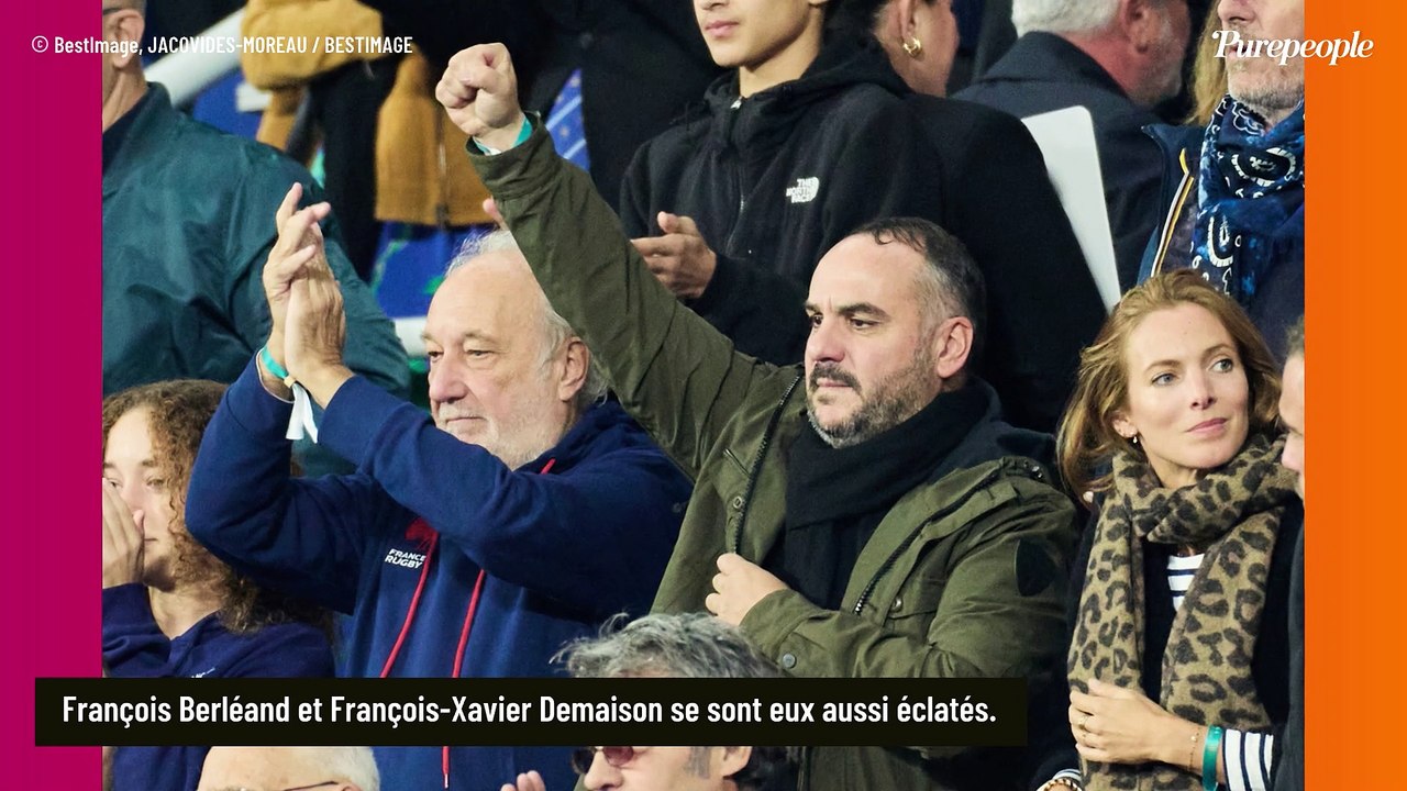 Coupe du monde de rugby : Sophie Marceau vibre, François Berléand entouré de ses jumelles aux cheveux très bouclés