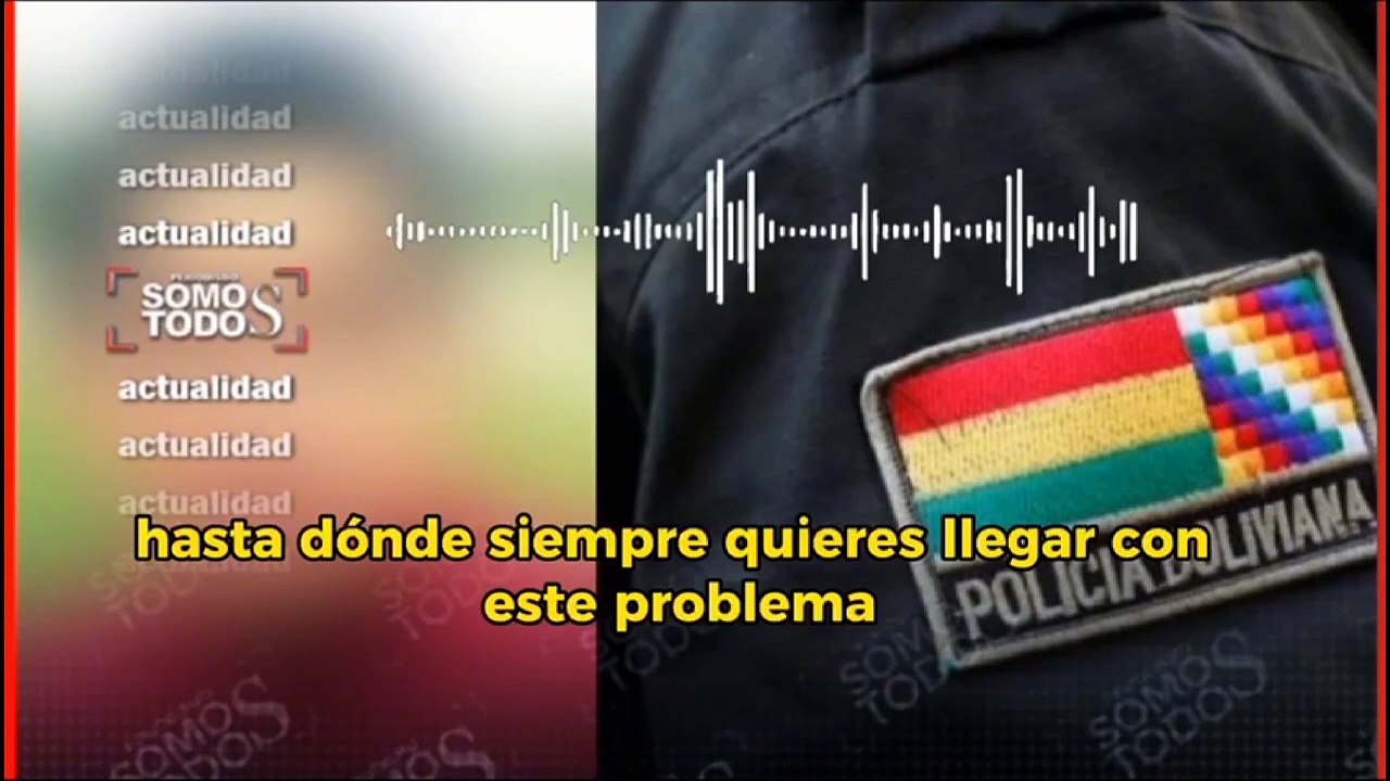 AUDIOS DE PRESUNTOS POLICIAS INTIMIDANDO A LA VICTIMA
