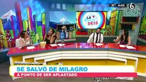 Se salva de milagro de ser aplastado