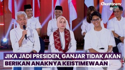 Jika Jadi Presiden, Ganjar Tidak Akan Berikan Anaknya Keistimewaan