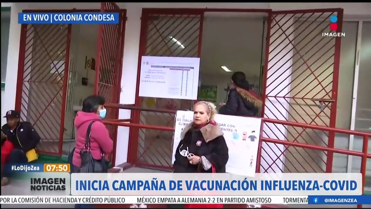Arranca la vacunación contra Covid-19 e influenza en la CDMX