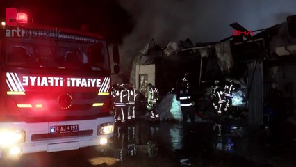 Çatalca'da fabrika yangını