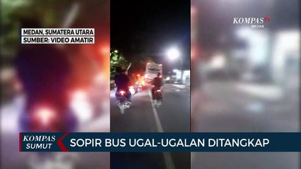 Sopir Bus Ugal-Ugalan yang Tabrak Sejumlah Kendaraan di Medan Ditangkap