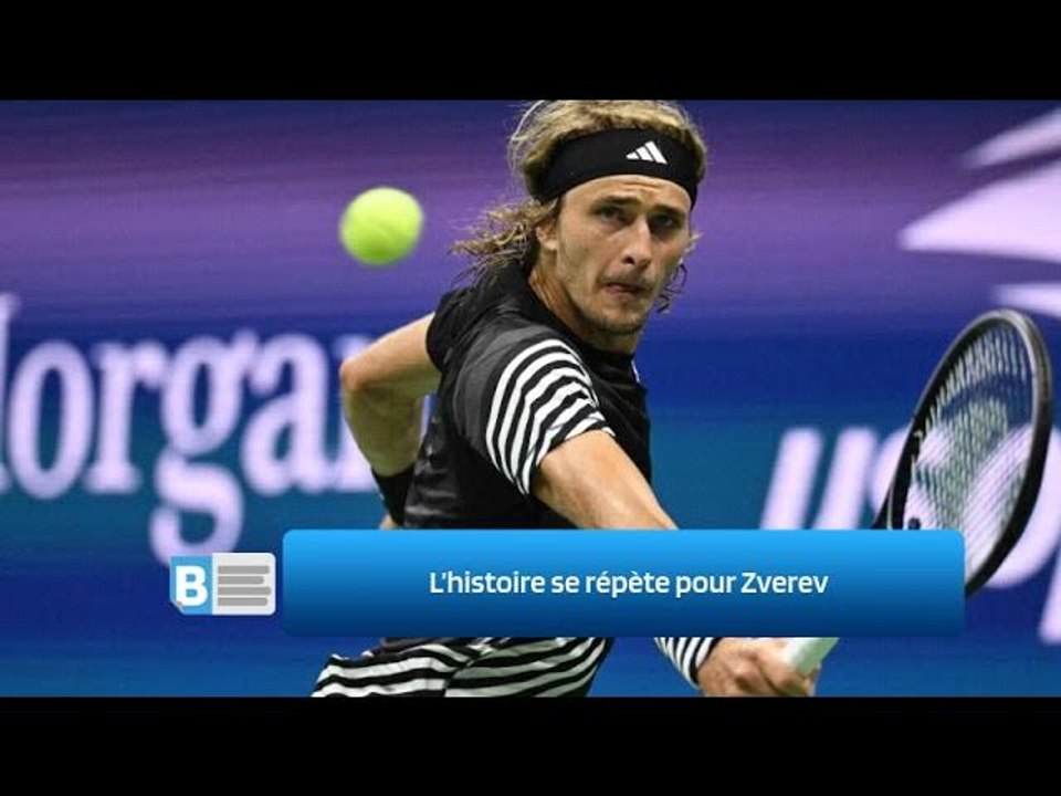 L’histoire se répète pour Zverev