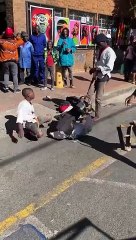 Artistes de rue sud-africains talentueux