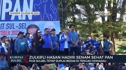 Zulkifli Hasan Hadiri Senam Sehat PAN