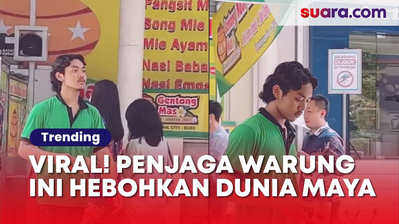 Viral! Paras Penjaga Warung Ini Hebohkan Dunia Maya Diam Jadi Pamungkas, Bergerak Membawa Gelas