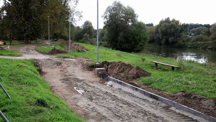Rozpoczęła się budowa bulwarów nad rzeką San w Jarosławiu