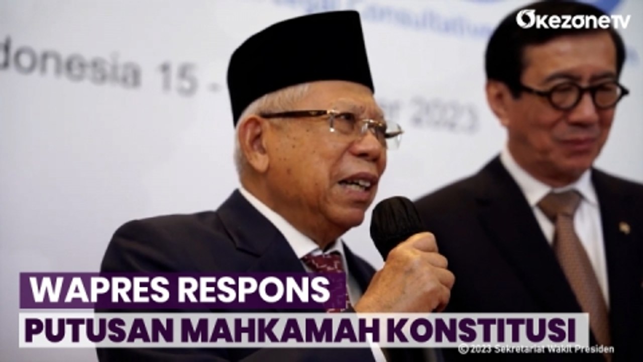 Wapres Maruf Amin Respons Putusan MK soal Batas Usia Capres-Cawapres