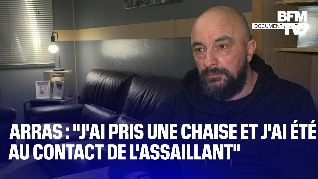 "J'ai pris une chaise et j'ai été au contact de l'assaillant": cet agent d'entretien témoigne de l'attaque au couteau à Arras