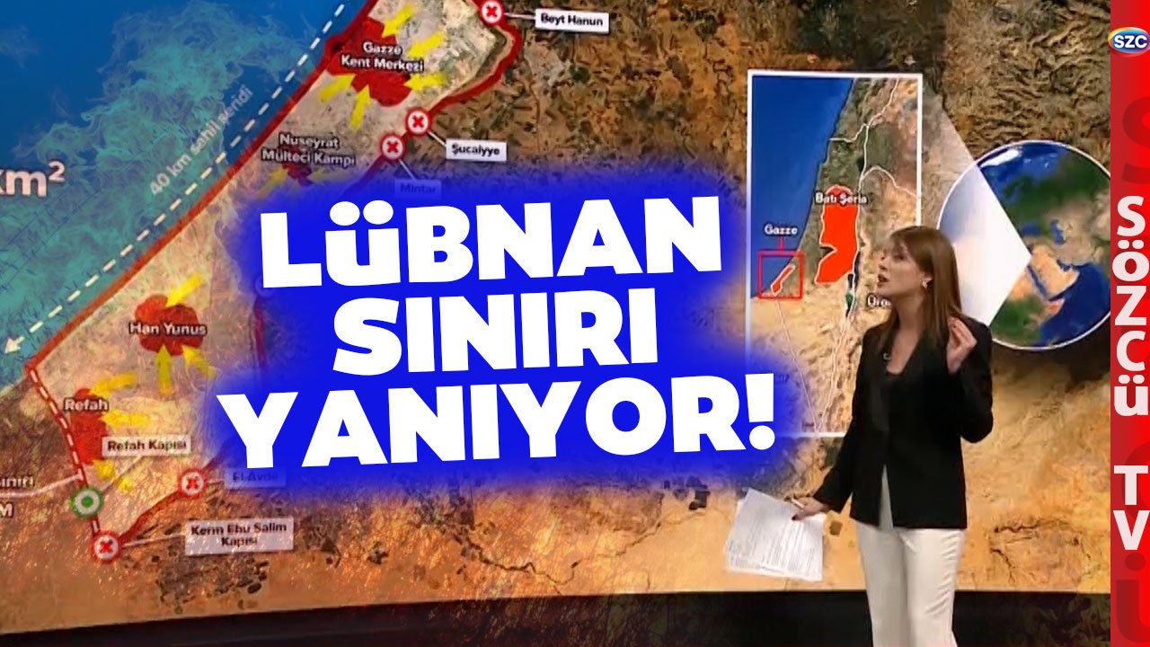Lübnan Sınırında 'İran' Hareketliliği! Haritada Kritik Sınır Noktasına İşaret Etti