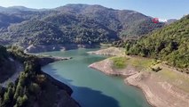 L'absence de pluies attendues a réduit le niveau d'eau du barrage de Yuvacık