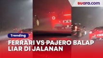 Alasan Sepele Pemilik Ferrari Merah Vs Pajero Sport Balap Liar di Jalanan Palembang, Gara-gara Ini
