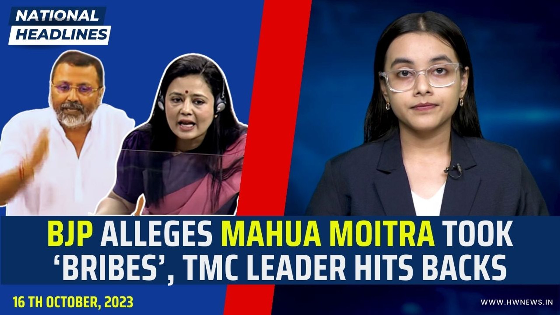 National Headlines: BJP Alleges Mahua Moitra Took 'Bribes', TMC Leader Hits  Back