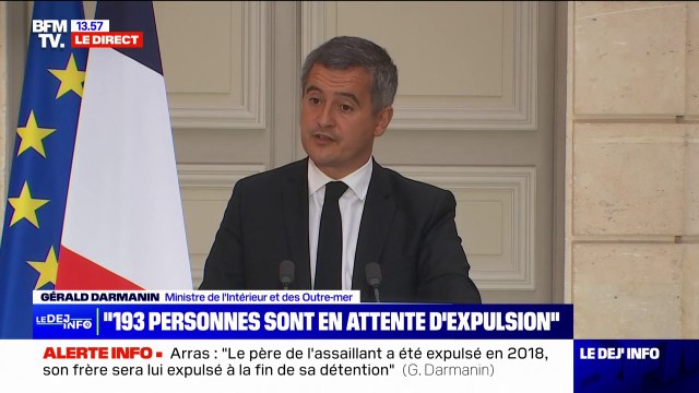 Arras: Gérald Darmanin indique que le frère de l'assaillant va connaître une expulsion dans son pays d'origine