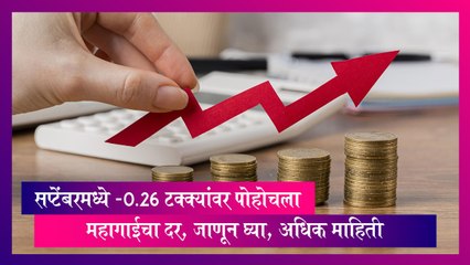 WPI Inflation: सप्टेंबरमध्ये -0.26 टक्क्यांवर पोहोचला महागाईचा दर, जाणून घ्या, अधिक माहिती