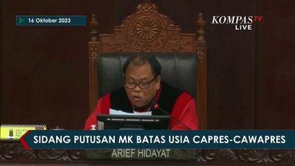 Saat Hakim Arief Hidayat Sebut Potensi Konflik Kepentingan Soal Ketidakhadiran Ketua MK di RPH