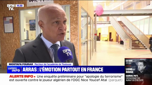 Mostafa Fourar, recteur de l'académie de Toulouse: Je salue le courage de nos enseignants qui reprennent leur travail aujourd'hui