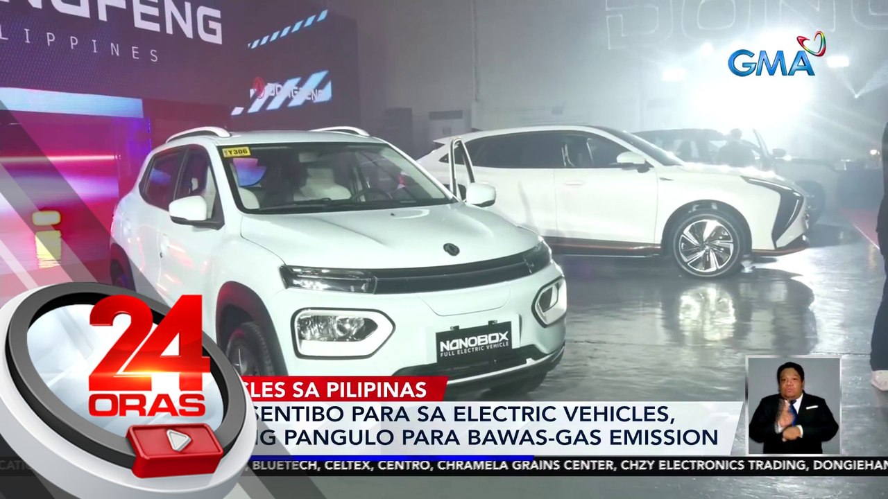 Mga insentibo para sa electric vehicles, iginiit ng pangulo para bawas-gas emission | 24 Oras