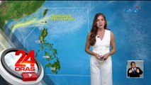 North-easterly surface windflow at trough ng LPA sa labas ng PAR, magpapaulan sa ilang lugar sa bansa | 24 Oras