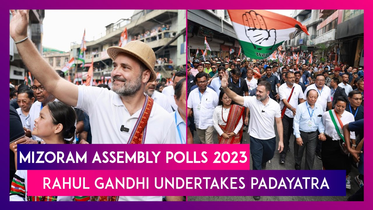 Mizoram Assembly Election 2023: Rahul Gandhi Leads Congress’ Padyatra From Chanmari To Raj Bhawan
