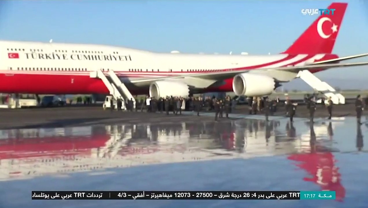 أردوغان يصل إلى سمرقند في أوزبكستان للمشاركة بقمة منظمة الدول التركية
