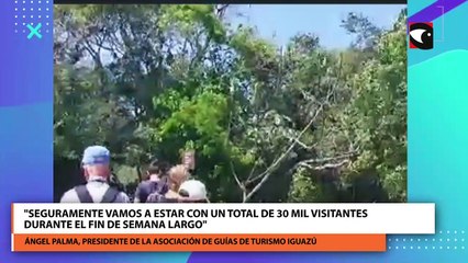 Ángel Palma expresó hoy siendo el último día todavía estamos con un gran movimiento turístico