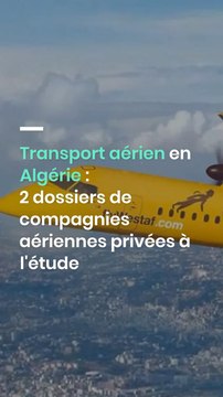 Transport aérien en Algérie 2 dossiers de compagnies aériennes privées à l'étude