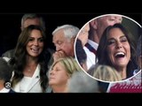 La principessa Kate sorride raggiante in blazer bianco mentre tifa per l'Inghilterra alla Coppa del