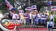 Nasa 200 miyembro ng Manibela, sumali sa transport strike ngayong araw | SONA