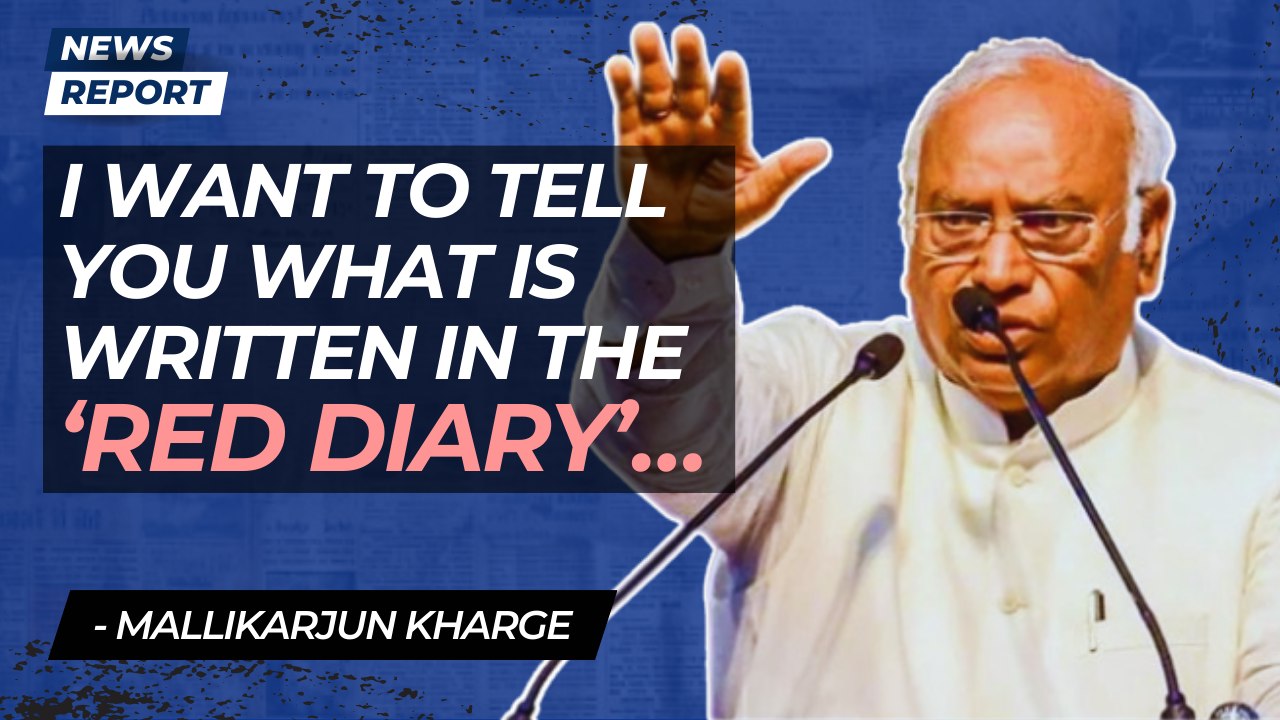 “I want to tell you what is written in the ‘Red Diary’…” Kharge attacks BJP in Rajasthan | PM Modi