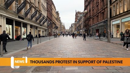 Glasgow headlines 16 October: Thousands march through Glasgow in solidarity with Palestine
