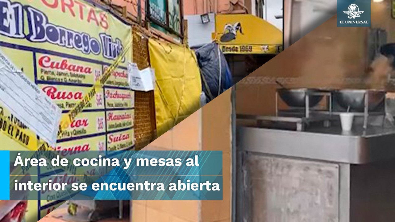 Taquería “El Borrego Viudo” amanece clausurada parcialmente luego de agresión de meseros a clientes