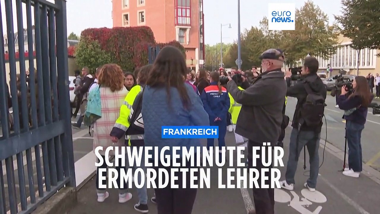 Schweigeminute mit Bombendrohung: Frankreichs Schulen gedenken des erstochenen Lehrers