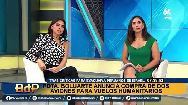Dina Boluarte anunció la compra de 2 aviones para vuelos humanitarios tras críticas para evacuar a peruanos de Israel