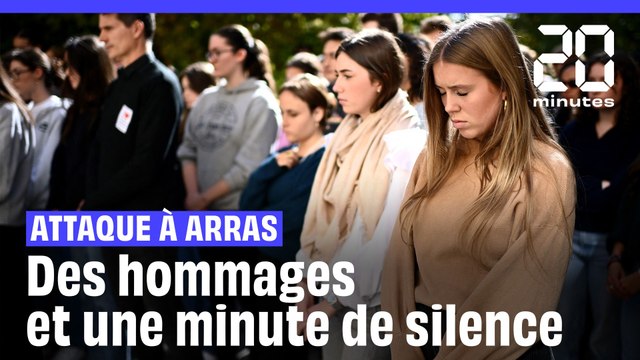 Attentat d'Arras : Des hommages et une minute de silence rendus à Dominique Bernard et Samuel Paty
