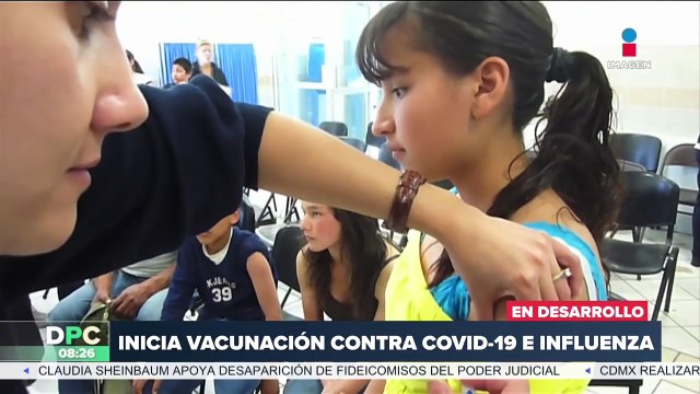 Inicia la campaña de vacunación contra Covid-19 e Influenza