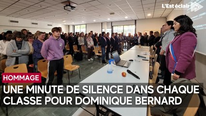 Minute de silence respectée dans chaque classe pour rendre hommage à Dominique Bernard, victime de l'attaque d'Arras