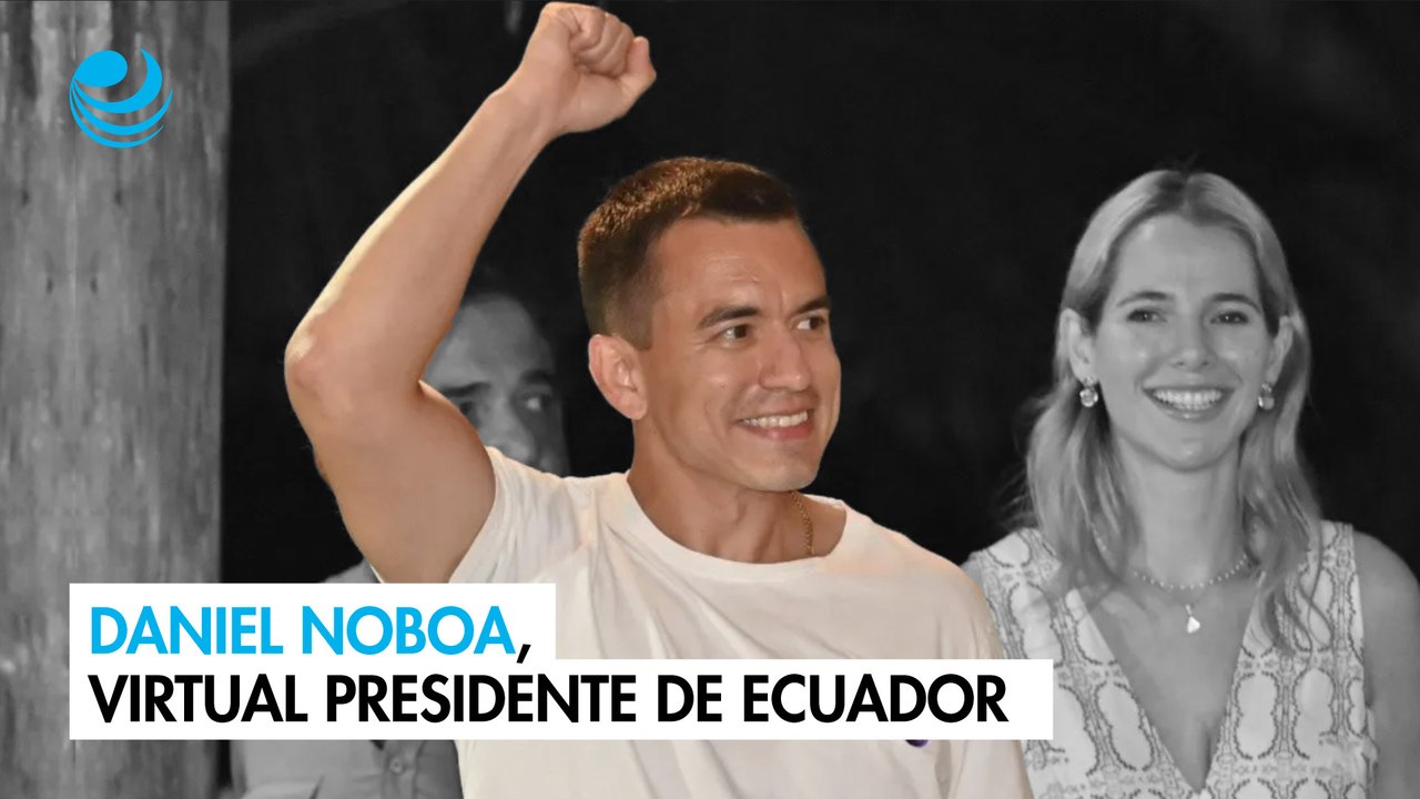 Daniel Noboa, virtual presidente de Ecuador