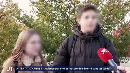 ATTENTAT D'ARRAS / Ambiance pesante et mesures de sécurité dans les lycées