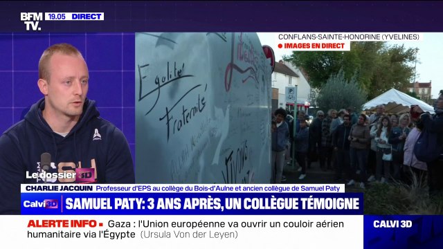 Au collège, on s'est dit «ça recommence» : Charlie Jacquin, professeur d’EPS au collège du Bois-d’Aulne et ancien collègue de Samuel Paty, réagit à l'attaque contre Dominique Bernard à Arras