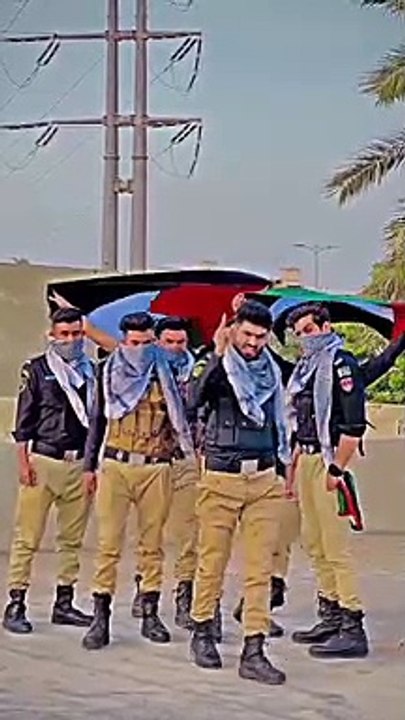 Pakistan police is supporting Palestine on TikTok