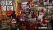 Produtos de Natal já estão presentes em lojas do centro comercial de Belém
