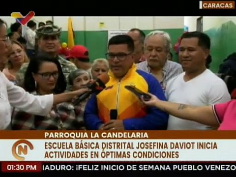 Caracas | E.B.D Josefina Daviot da inicio a sus actividades educativas con espacios rehabilitados