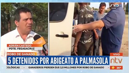 5 aprehendidos por abigeato en Santa Cruz