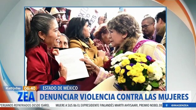 Delfina Gómez pide a las mexiquenses denunciar cualquier acto de violencia